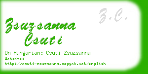 zsuzsanna csuti business card